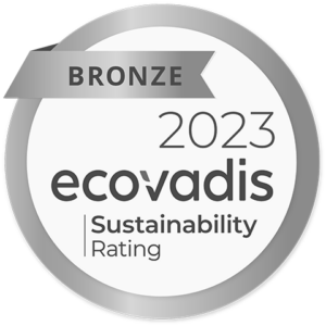 Ecovadis sustainability rating logo.